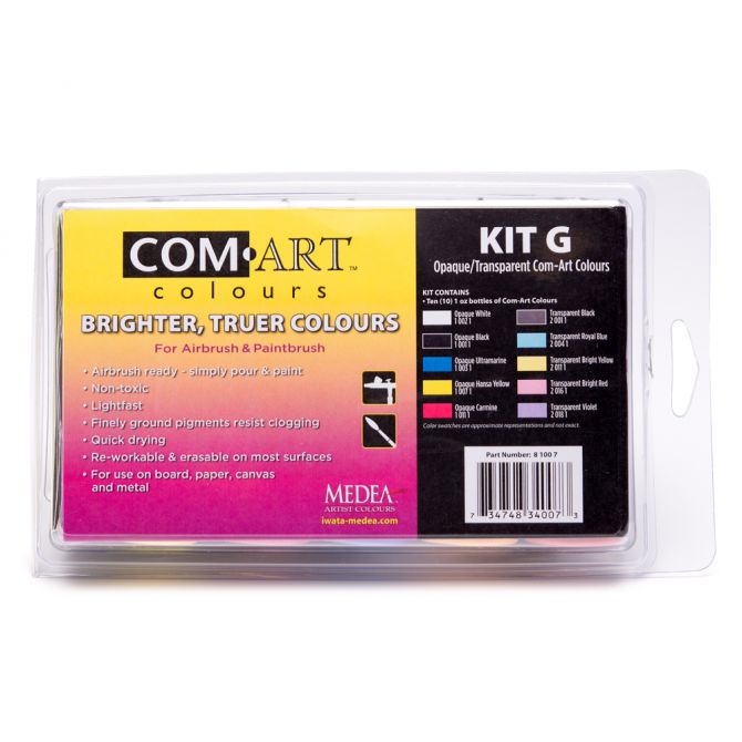 Com-Art Kit G Täckande/Transparent Färgkit