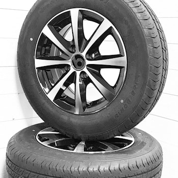 Aluminum hjul med sommardäck 13" 155/80R13