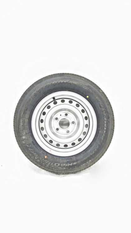 tillbehör släpvagn släpkärra hjul med sommardäck 14" 195/70R14 5 bultade