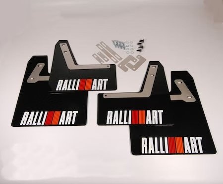 Ralliart mudflaps for Mitsubishi Evo