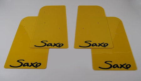 Mud flaps for Citroën saxo in yellow