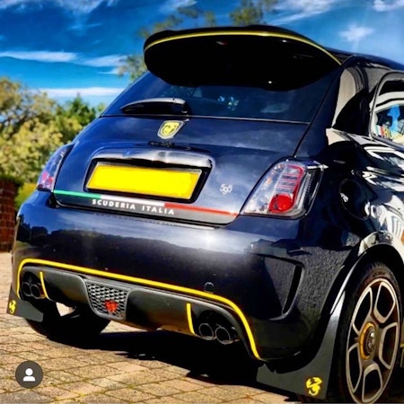 Fiat 500 Abarth mud flaps