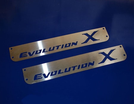 Mitsubishi Evo 10 mud flaps