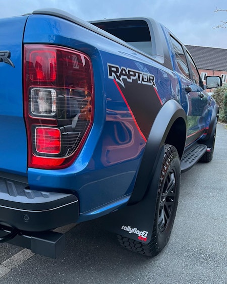 Bigger mudflaps for Ranger Raptor pickup.