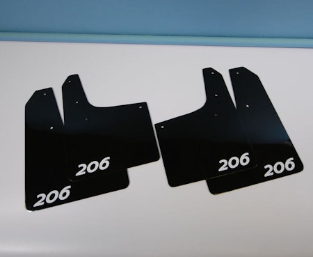 Peugeot 206 mudflaps