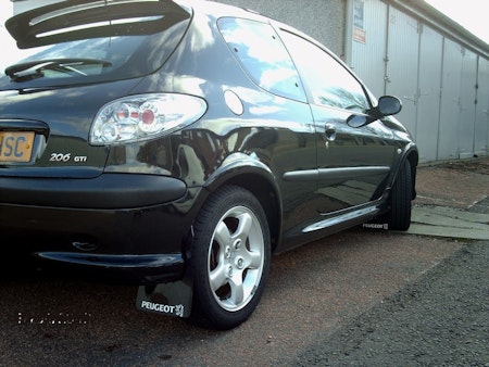Peugeot 206 mudflaps