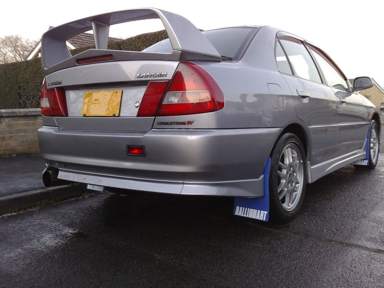 Mitsubishi Evo 4 mud flaps