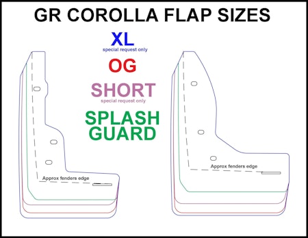 Toyota Corolla GR mudflaps