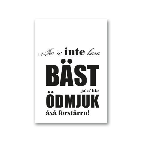 Vykort: Bäst