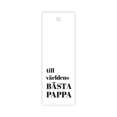 Hangtag: Till världens bästa pappa