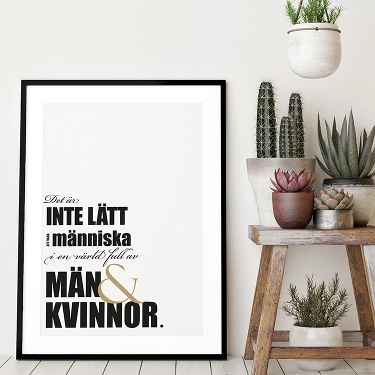 Poster: Män & kvinnor