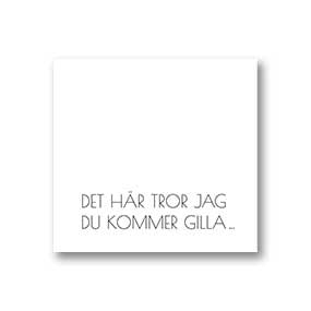 Gratulationskort: Gilla