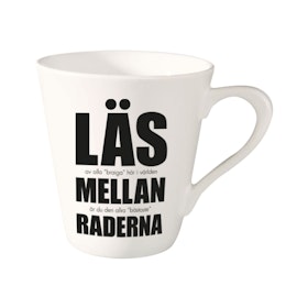 Mugg: Mellan raderna