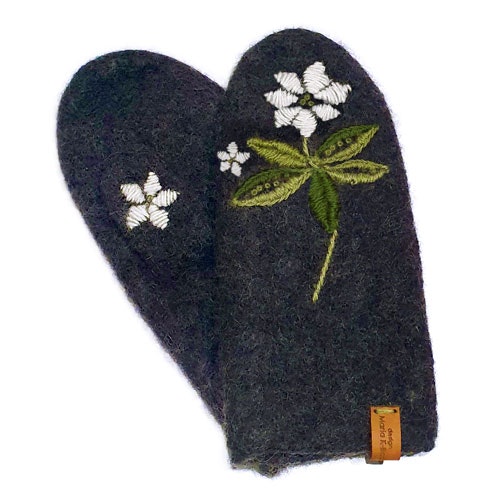 DIY-kit Broderade ullvantar Skogsstjärna