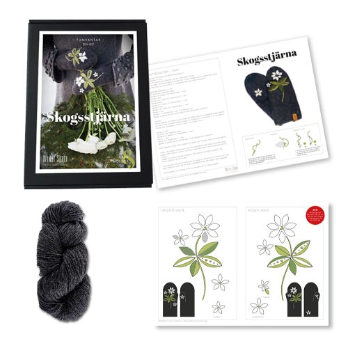 DIY-kit Broderade ullvantar Skogsstjärna