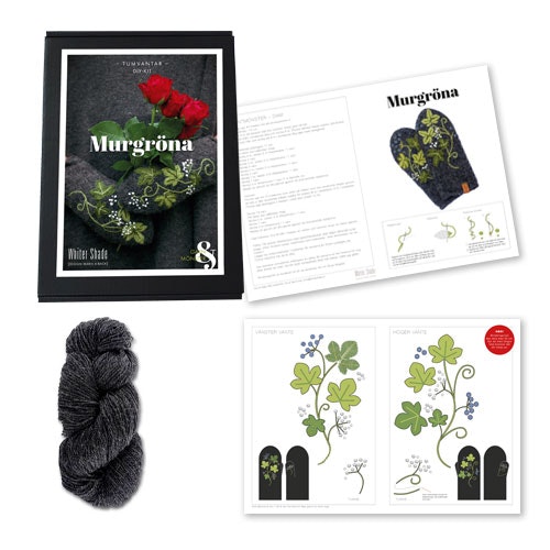 DIY-kit Broderade ullvantar Murgröna