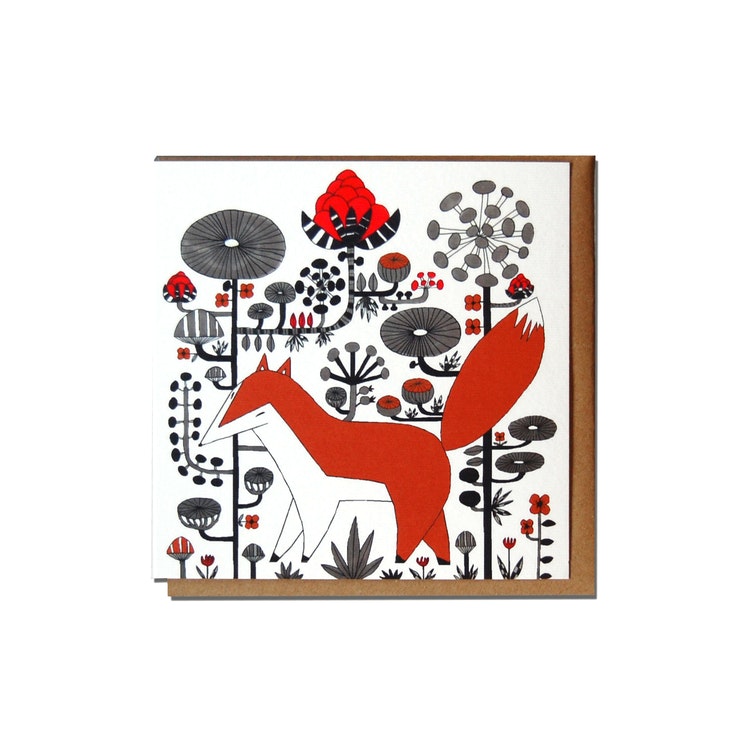Art card “Kind Fox” Fabelskog