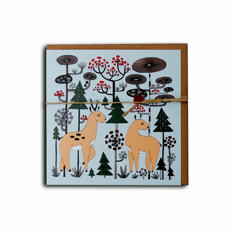 Art card "Christmas in Fableskog" design Anna Strøm
