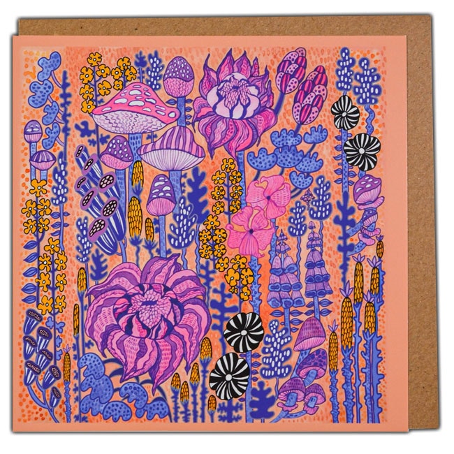 Art card "Garden" illustration Anna Strøm