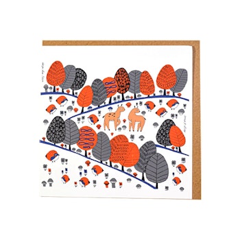 Art card"Rustling Trees"Fableskog series
