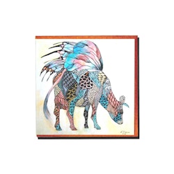 Art card “Cow-Butterfly”