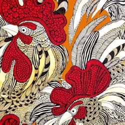 Art print A3 "Roosters"