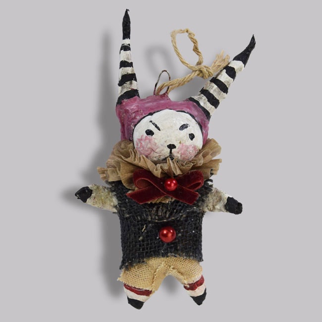 Spun Cotton Ornament, Theater clown #68