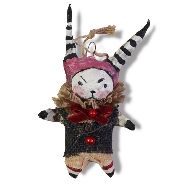 Spun Cotton Ornament, Theater clown #68