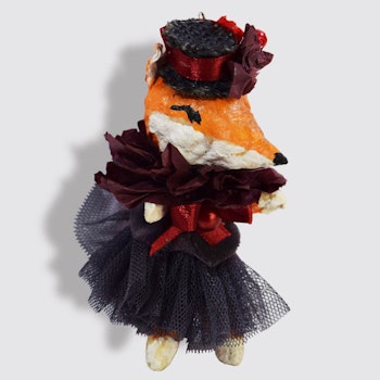 Spun Cotton Ornament, Fox #81