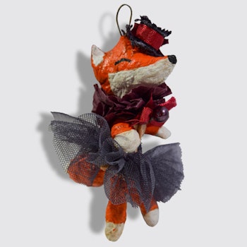 Spun Cotton Ornament, Fox #82