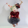 Spun Cotton ornament, Theater clown #98