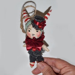 Spun Cotton ornament, Theater clown #96