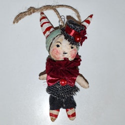 Spun Cotton ornament, Theater clown #96