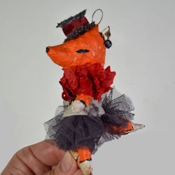 Spun Cotton Ornament, Fox #125