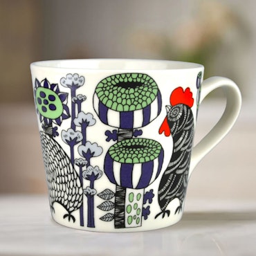 Mug "Lazy Roosters" Fabelskog series