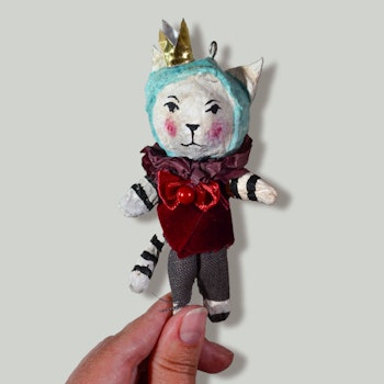 Handmade Christmas Ornament, Cat Prince#147