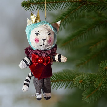 Handmade Christmas Ornament, Cat Prince#147