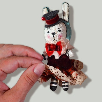 Handmade Christmas ornaments, Bunny #143