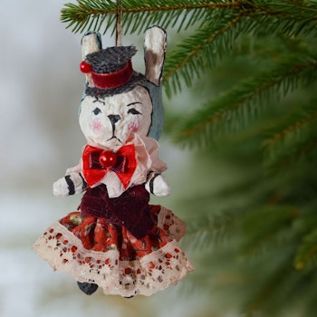 Handmade Christmas ornaments, Bunny #143