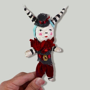 Handmade Christmas Ornament, Theater Clown #142