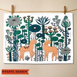 Kitchen towel "Sly Deer" New design Fabelskog