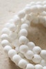 African Glas Pearls White