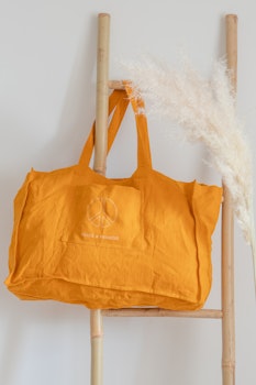 Linen Bag Medium Deep Yellow
