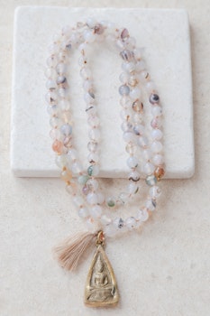 Evolution Mala Necklace Flower Agate