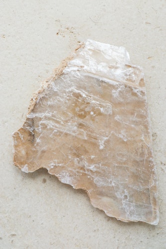 Selenitplatta rå kristall 7