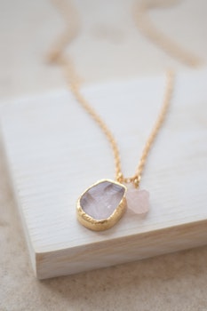 Necklace Devotion Rose Quartz