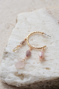 Earring Rose Quartz