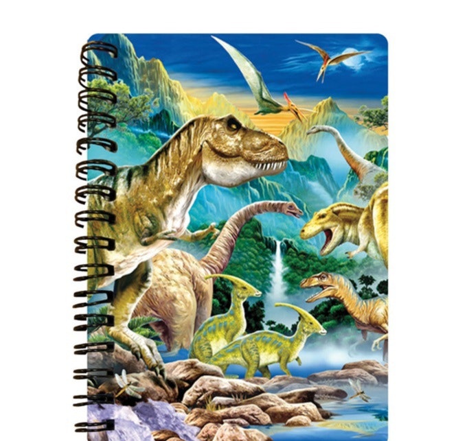 NOTEBOOK 3D DINOSAUR VALLEY A6 15x11cm