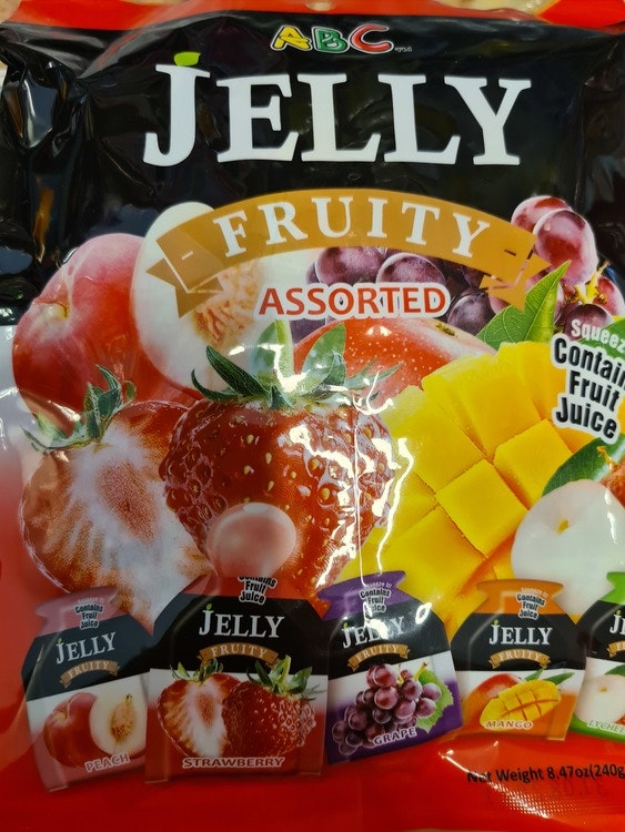 Jelly  fruity  påse 160 g