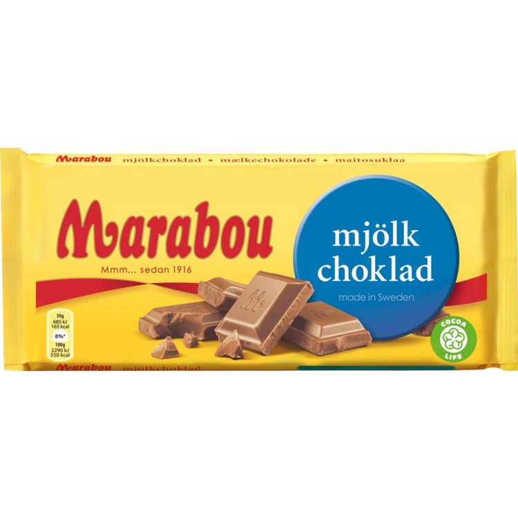 MARABOU MJÖLKCHOKLADKAKA 200 GRAM